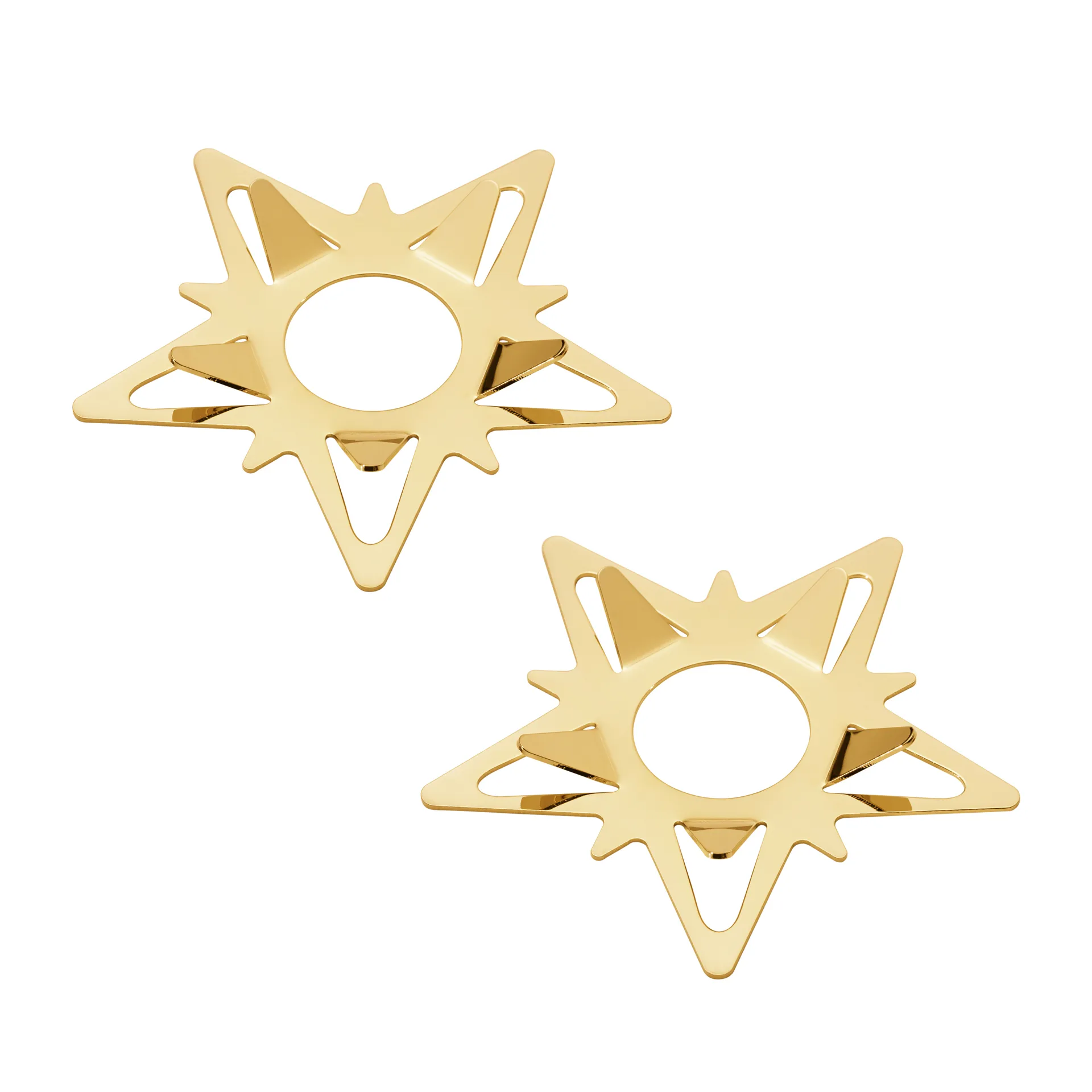 Classic christmas kynttilämansetti tähti 2-pack, Kulta Georg Jensen