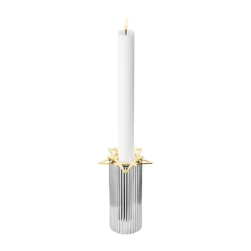 Classic christmas kynttilämansetti tähti 2-pack - Kulta - Georg Jensen