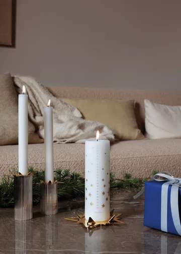 Classic christmas kynttilämansetti tähti 2-pack - Kulta - Georg Jensen