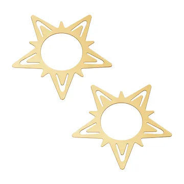Classic christmas star lautasliinarengas Ø9 cm 2-pack - Kulta - Georg Jensen
