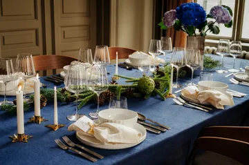 Classic christmas star lautasliinarengas Ø9 cm 2-pack - Kulta - Georg Jensen