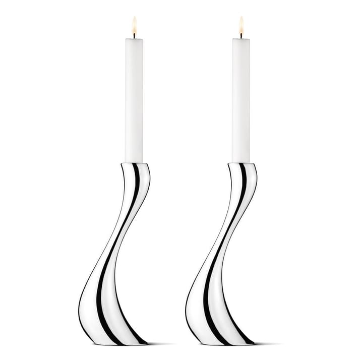 Cobra kynttilänjalka 2 kpl - iso, 24 cm - Georg Jensen