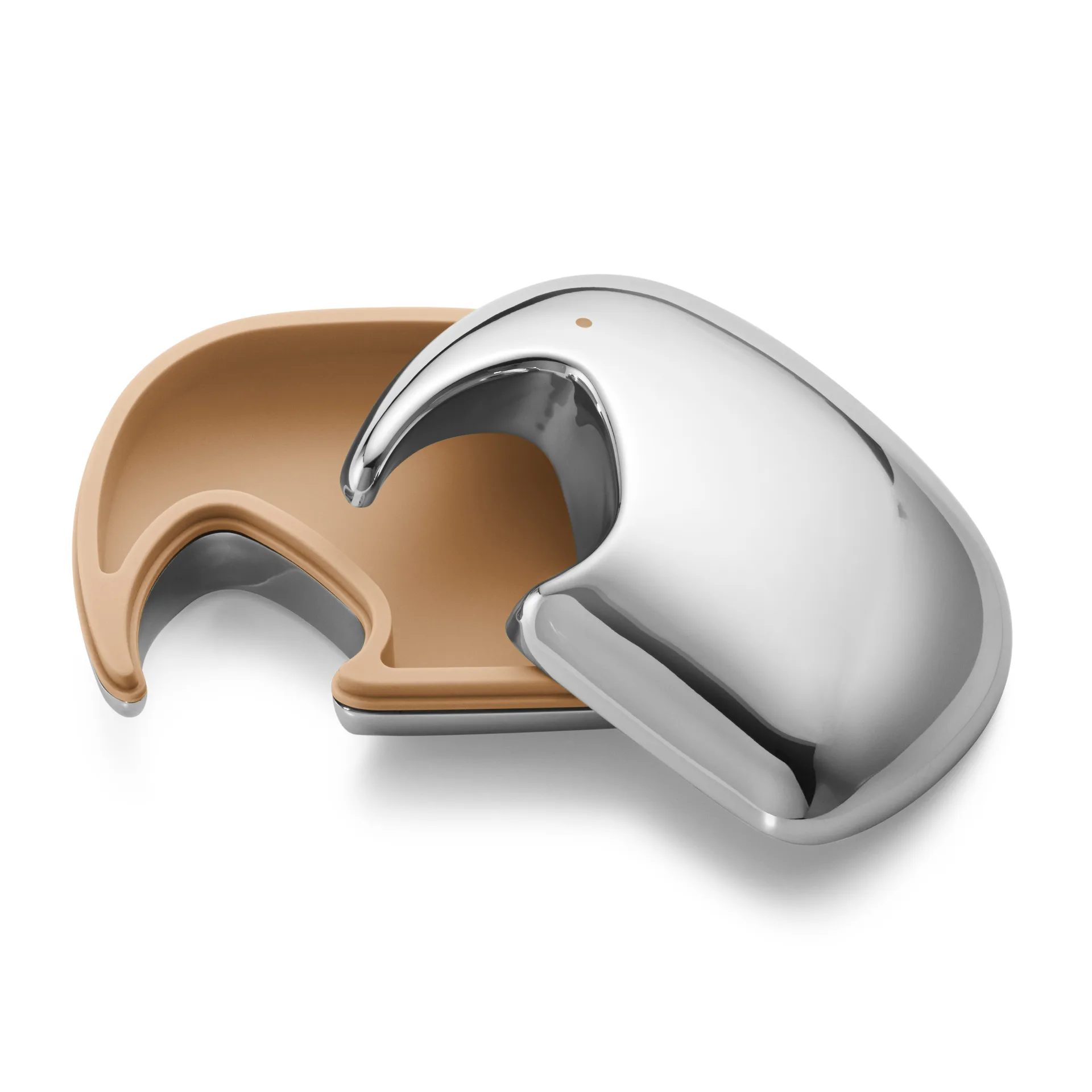 Elephant rasia 7 x 10 cm, Ruostumaton teräs-keltainen Georg Jensen