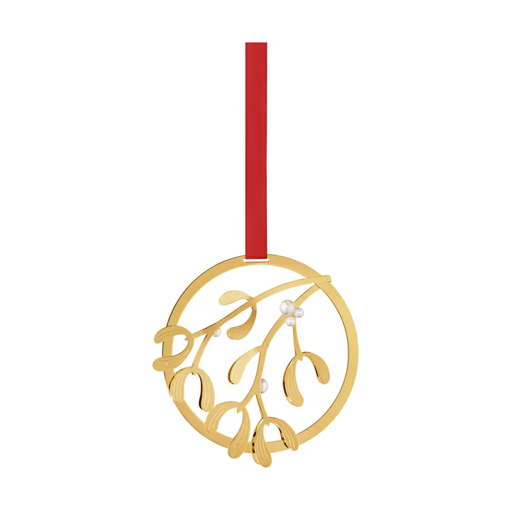 Georg Jensen joulukoriste misteli - Kultapinnoitettu messinki - Georg Jensen