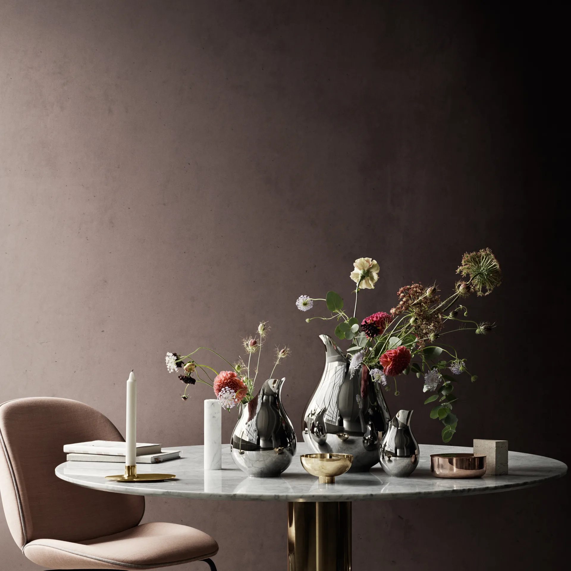 Ilse kulho messinki, Ø 12,5 cm Georg Jensen