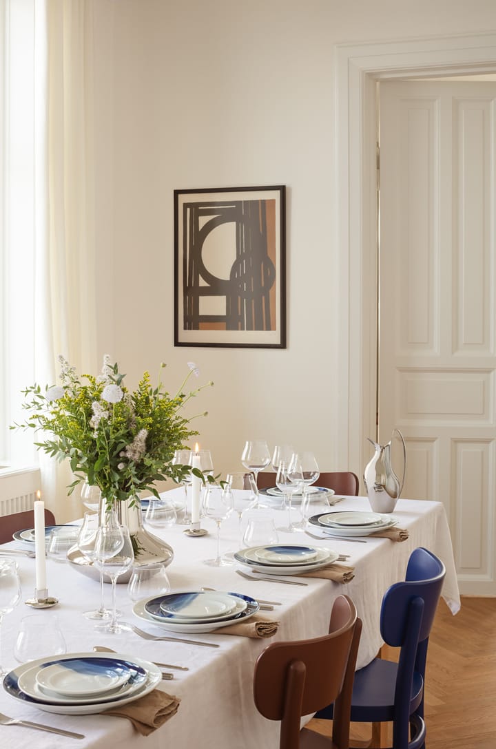 Koppel illallislautanen koriste Ø27 cm, Valkoinen-sininen Georg Jensen