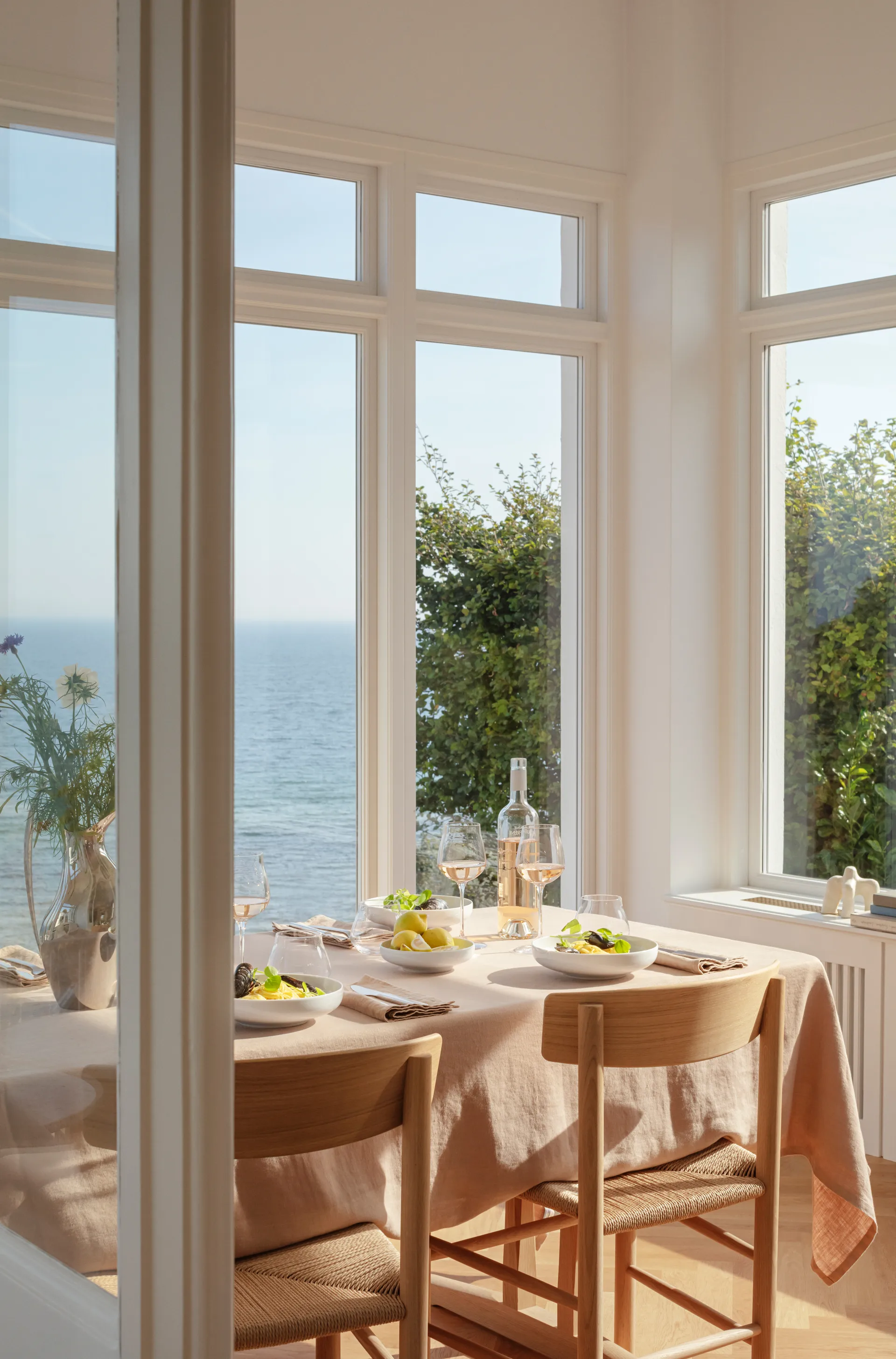 Koppel lounaslautanen Ø22 cm, Valkoinen Georg Jensen