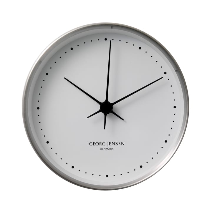 Koppel seinäkello valkoinen-ruostumaton teräs - Ø 22 cm - Georg Jensen