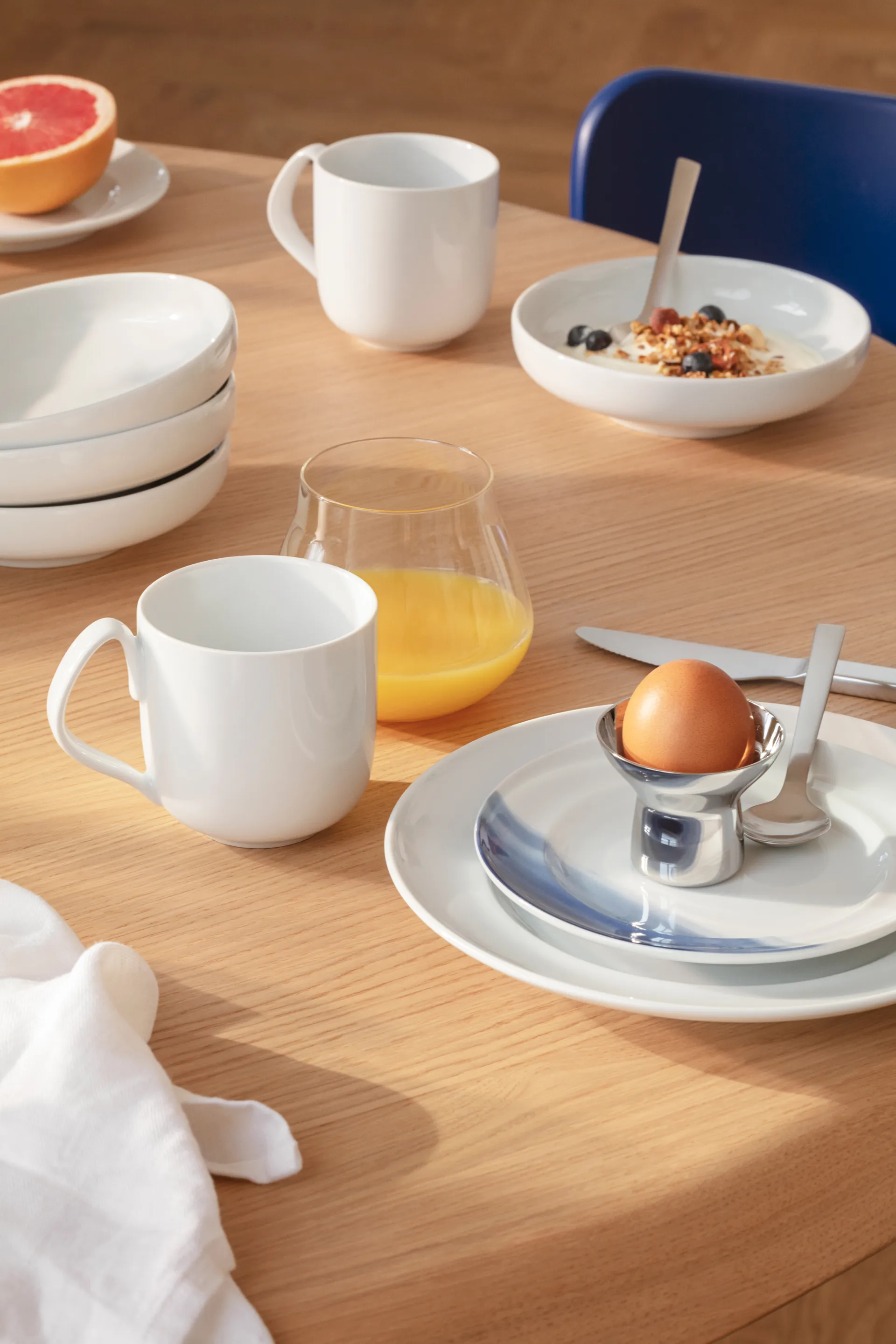 Koppel sivulautanen Ø16 cm, Valkoinen Georg Jensen