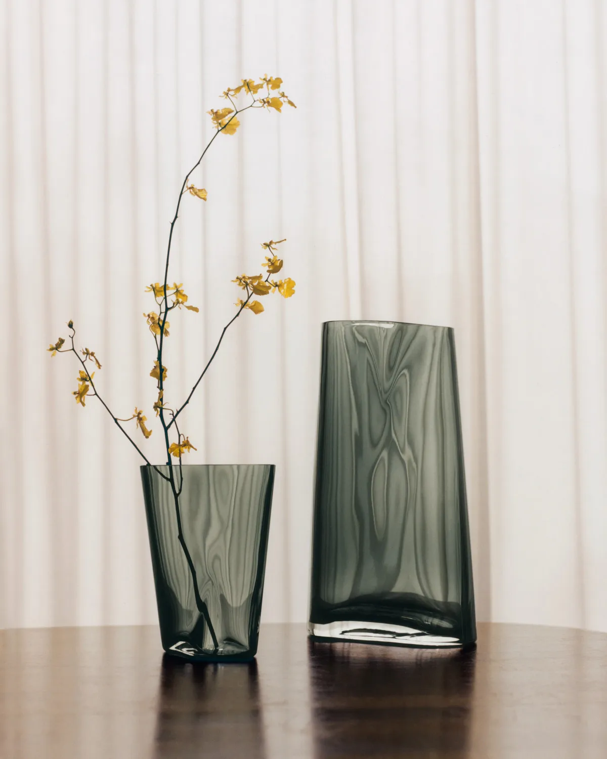 Lituus lasimaljakko, Harmaa, suuri Georg Jensen