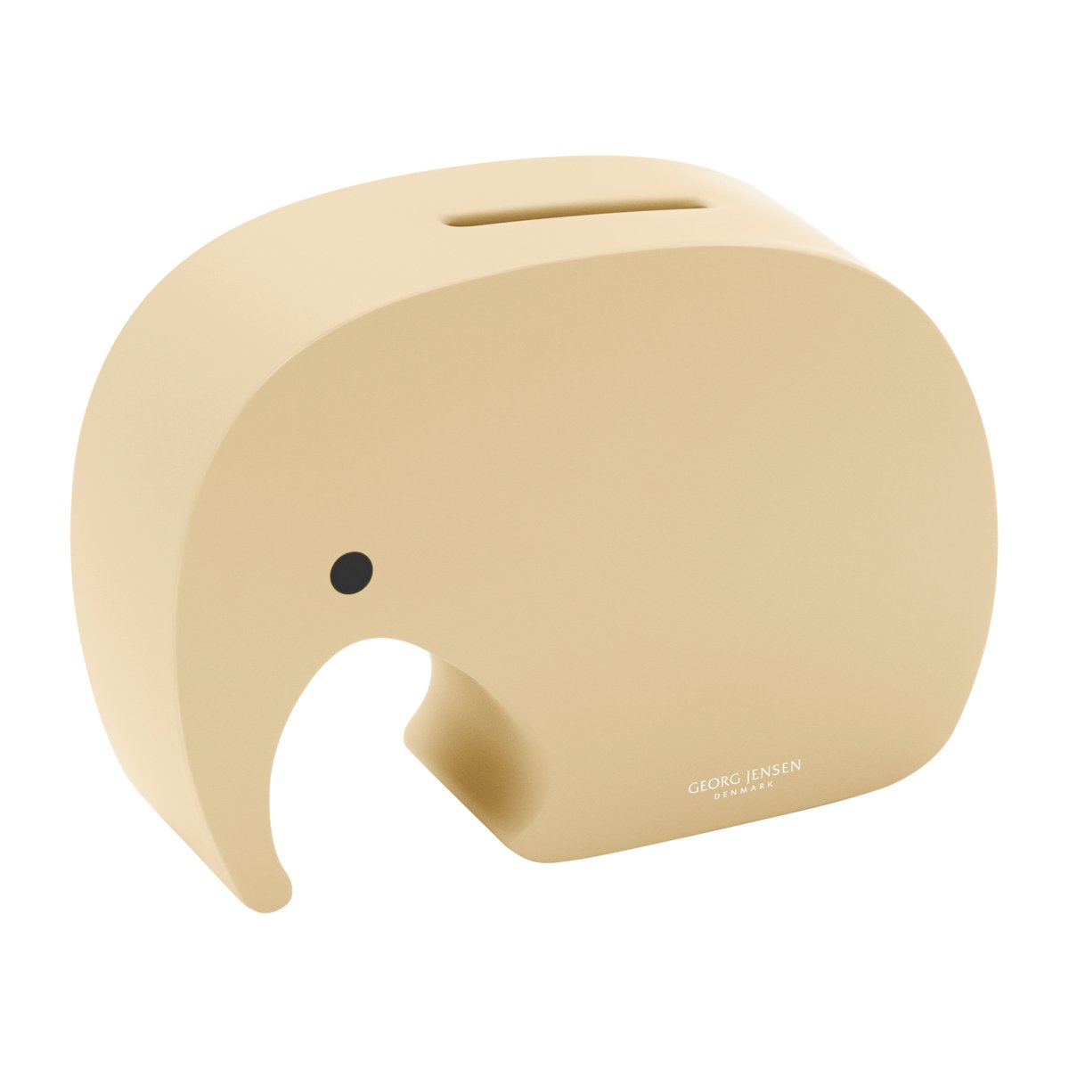 Georg Jensen Miniphant säästölipas 6x8,7 cm Vanilla bean