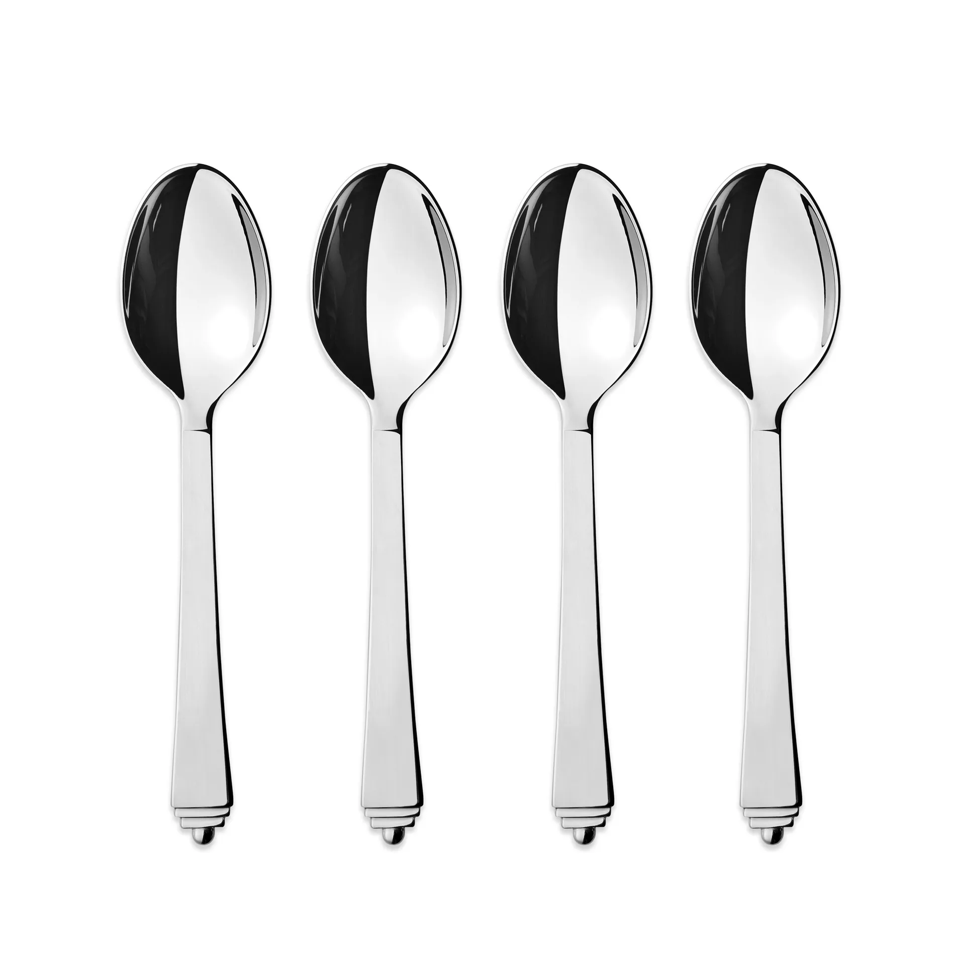 Pyramid teelusikat, large, 4-pakkaus Georg Jensen