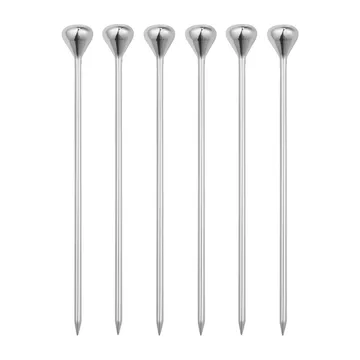 Sky cocktailtikut 6-pack - Ruostumaton teräs - Georg Jensen