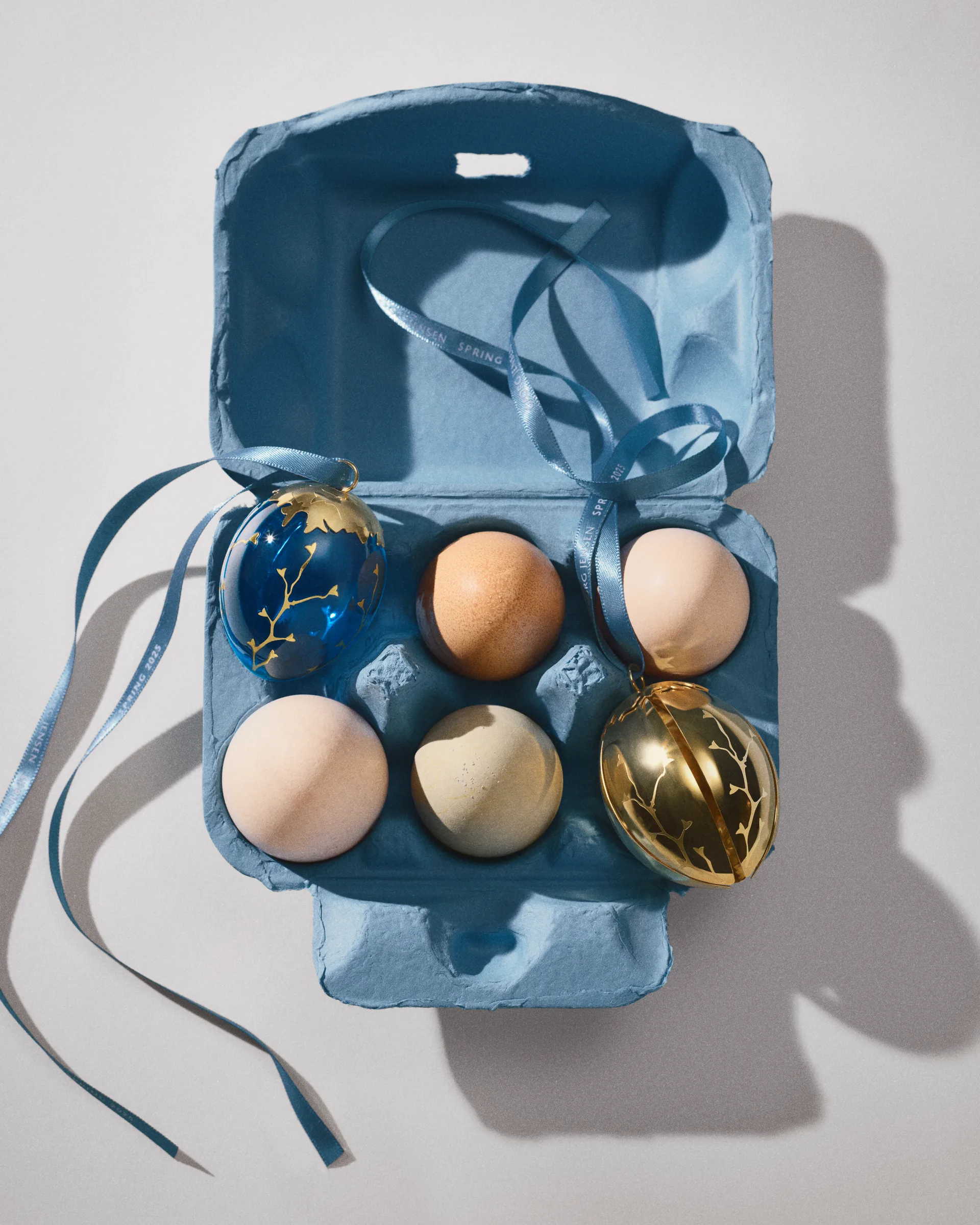 Spring 2025 koristemuna pääsiäiskoriste, Kullattua ruostumatonta terästä Georg Jensen