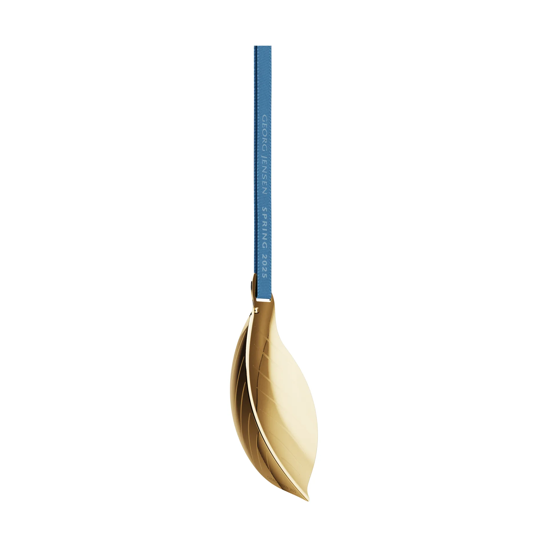 Spring 2025 koristuslehdet pääsiäiskoristeet, Kullattua ruostumatonta terästä Georg Jensen