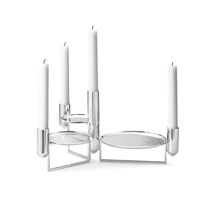 Tunes centerpiece -kynttilänjalka, Ruostumaton teräs Georg Jensen