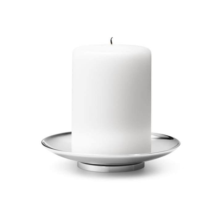 Tunes Pillar -kynttilänjalka, Ø 12,2 cm , Ruostumaton teräs Georg Jensen