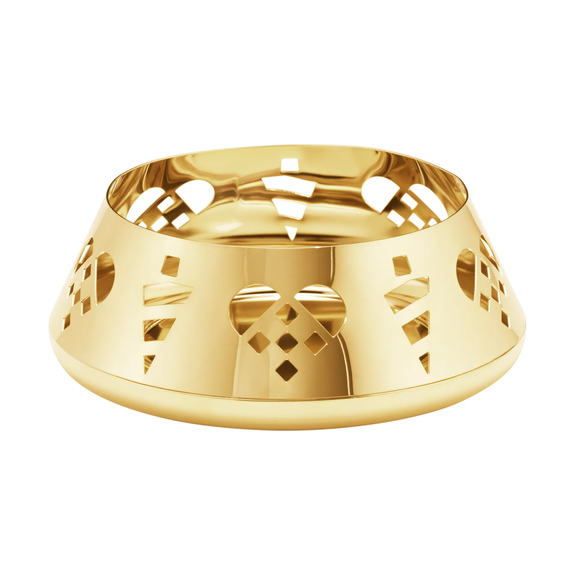 Vuoden 2025 kynttilänjalka, Kultapäällysteinen ruostumaton teräs Georg Jensen