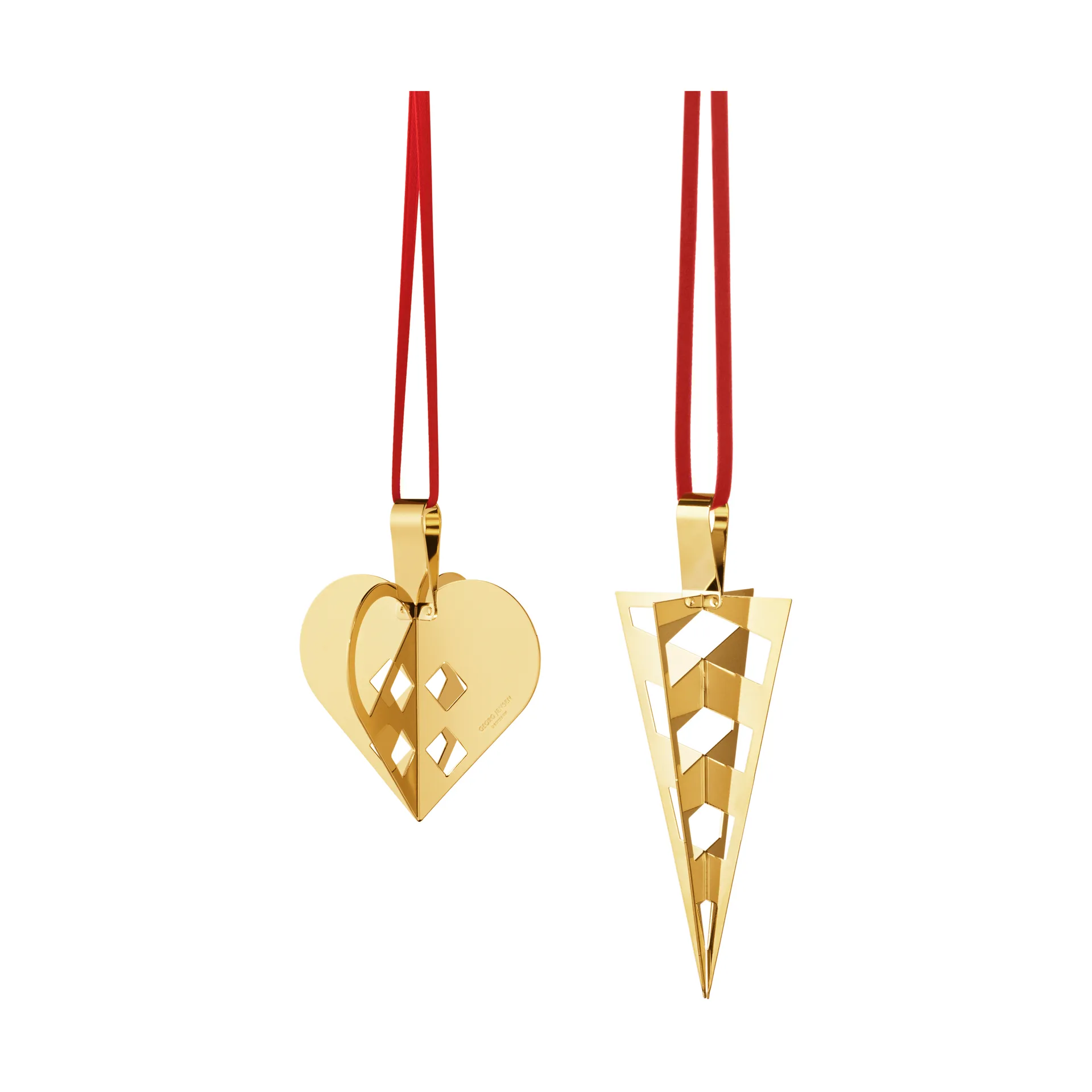 Vuoden 2025 lahjasetti 2 osaa, Kultapinnoitettu messinki Georg Jensen