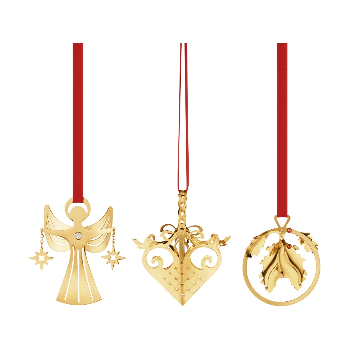 vuoden 2026 joulumobiilisetti miniatyyri, Kulta, 3 osaa Georg Jensen