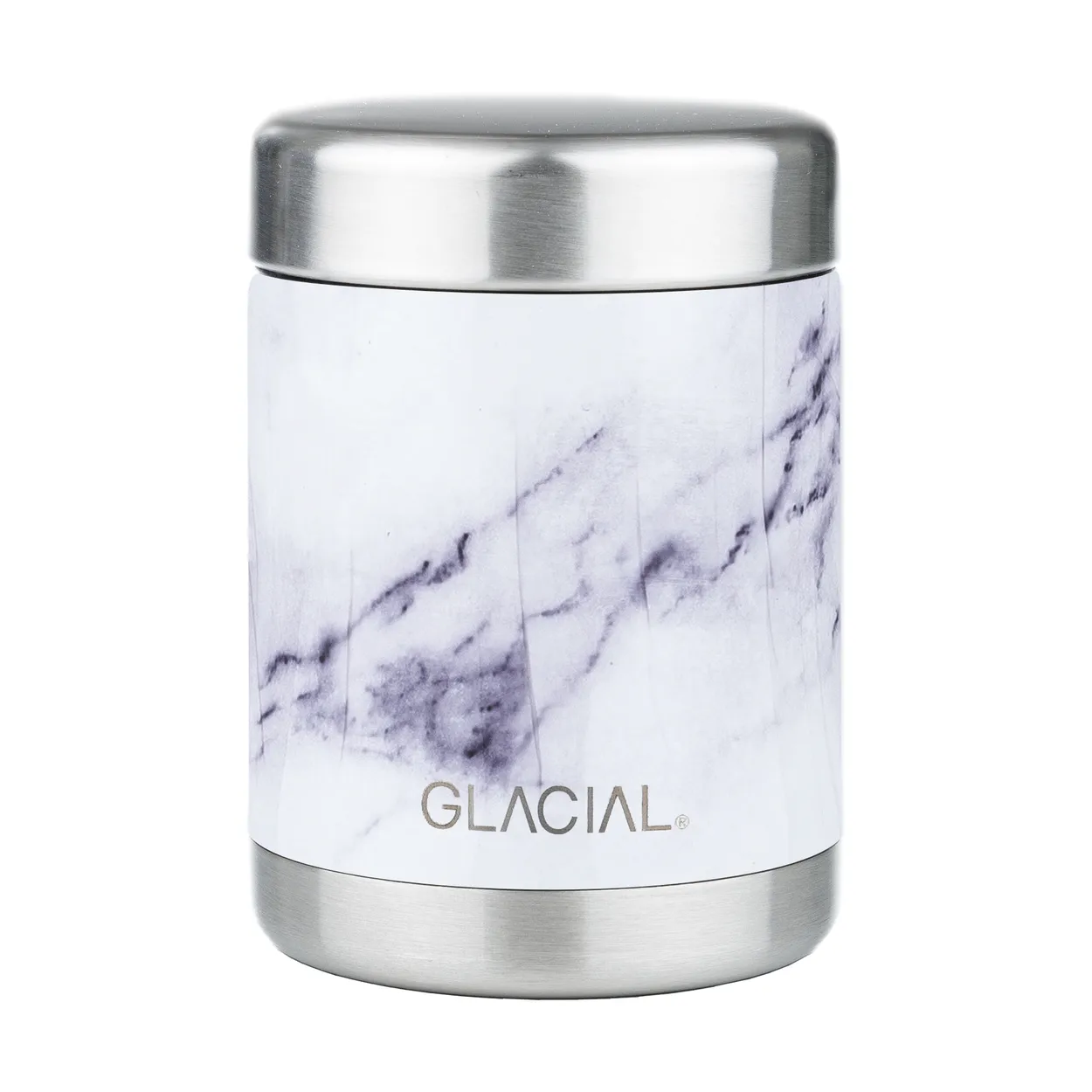 Glacial ruokatermos 350 ml White marble | Skandinaavinen Sisustus | Termoskannut & Termospullot | Valkoinen