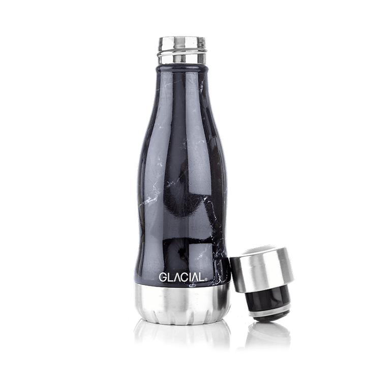 Glacial vesipullo 280 ml - Black marble - Glacial