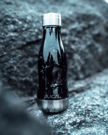 Glacial vesipullo 280 ml - Black marble - Glacial