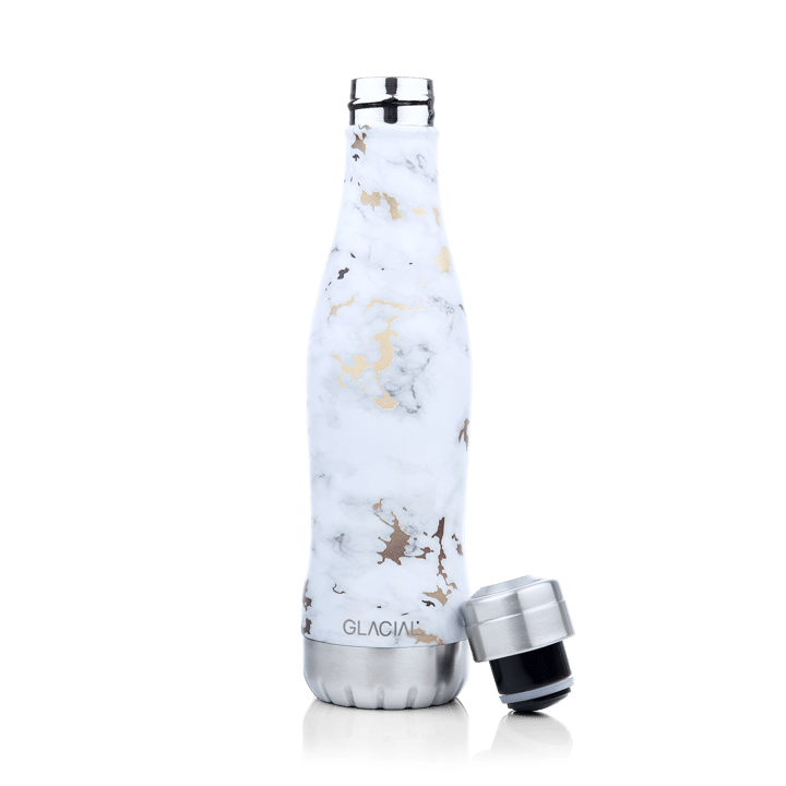 Glacial vesipullo 400 ml - White golden marble - Glacial