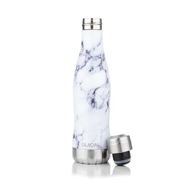 Glacial vesipullo 400 ml - White marble - Glacial