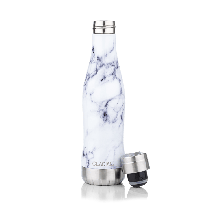 Glacial vesipullo 400 ml - White marble - Glacial