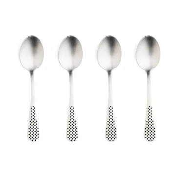 Classic kahvilusikka - Ruostumaton teräs, 12,5 cm, 4 kpl - Global
