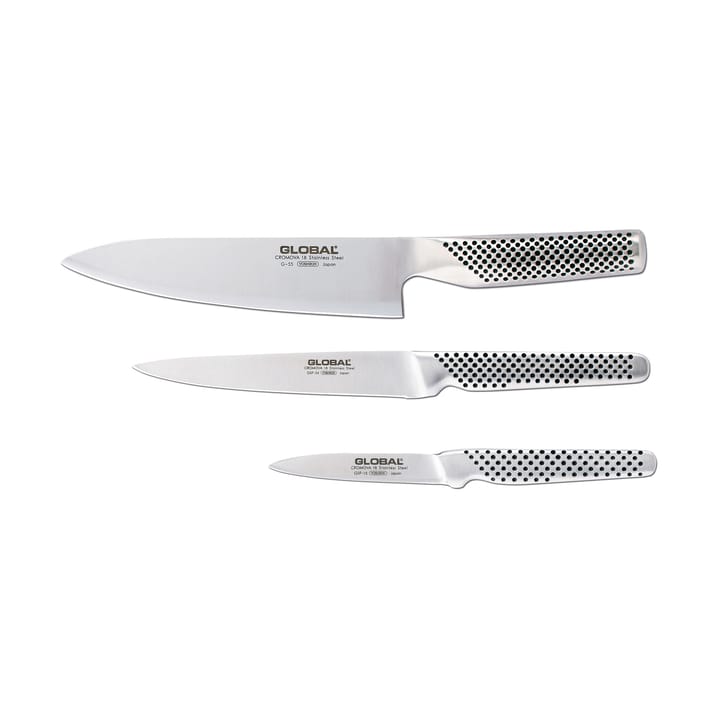 Global G-551524 -veitsisetti, 3 veistä, Ruostumaton teräs Global