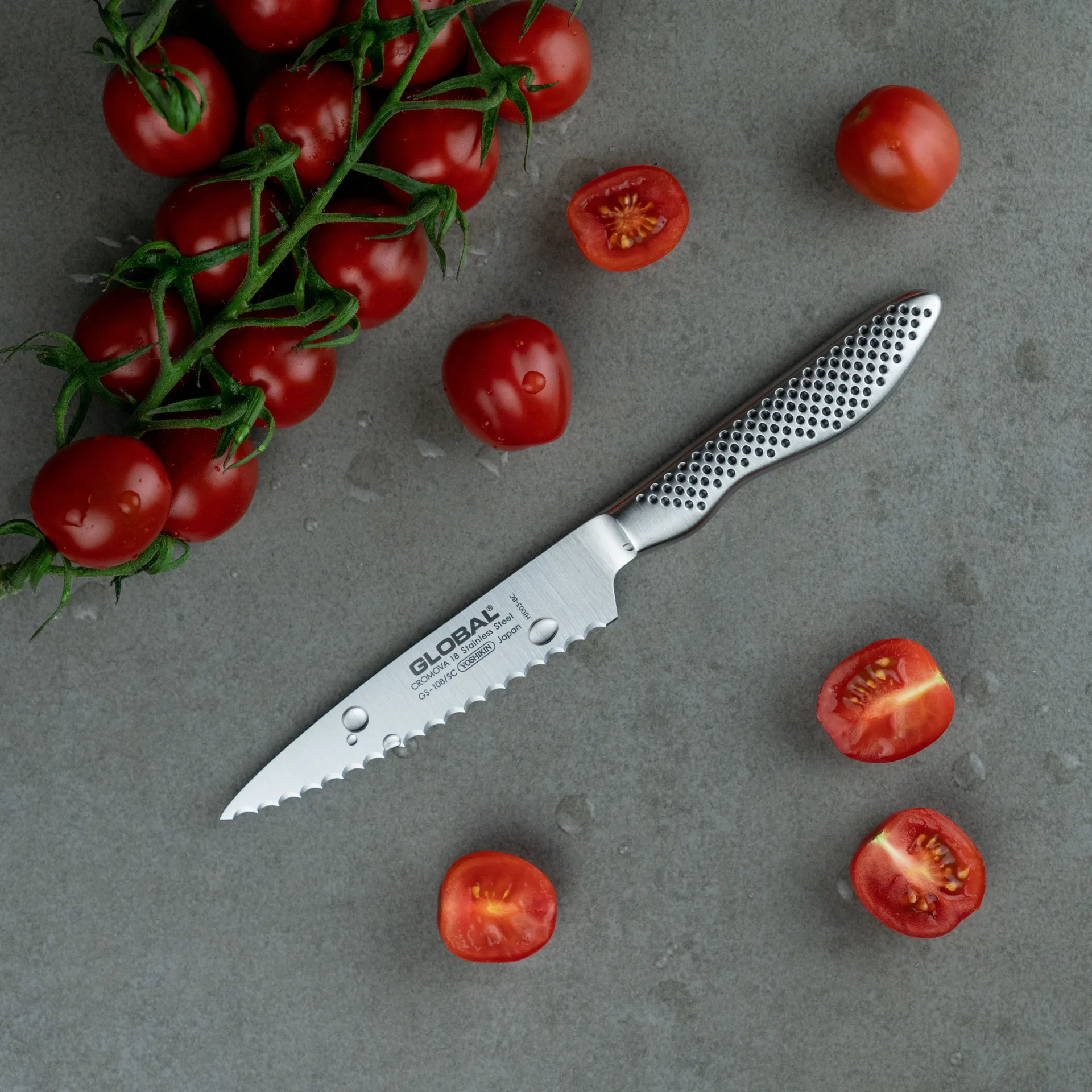 Global GS-108/SC yleisveitsi 11,5 cm sahalaitainen, Ruostumaton teräs Global