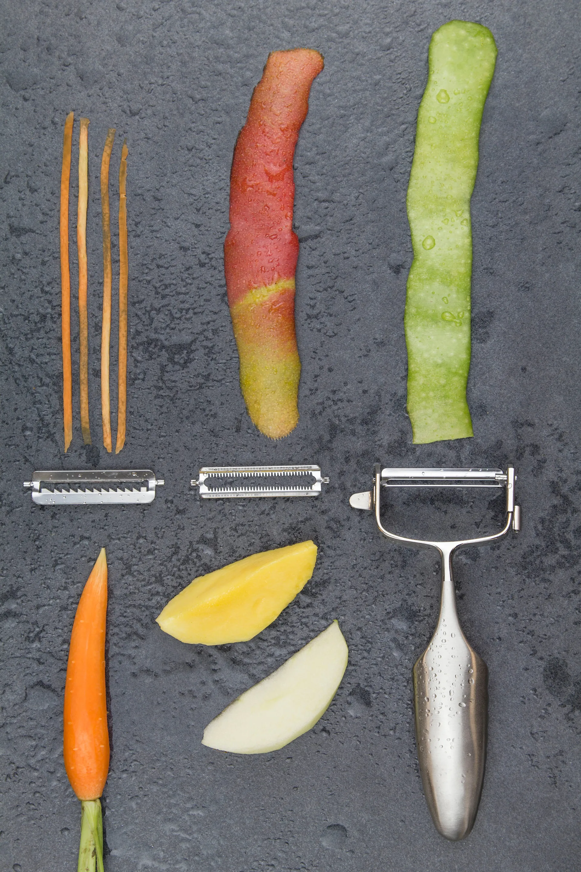 Global GS-94 skalaari T-malli 3 vaihdettavalla terällä, Ruostumaton teräs Global