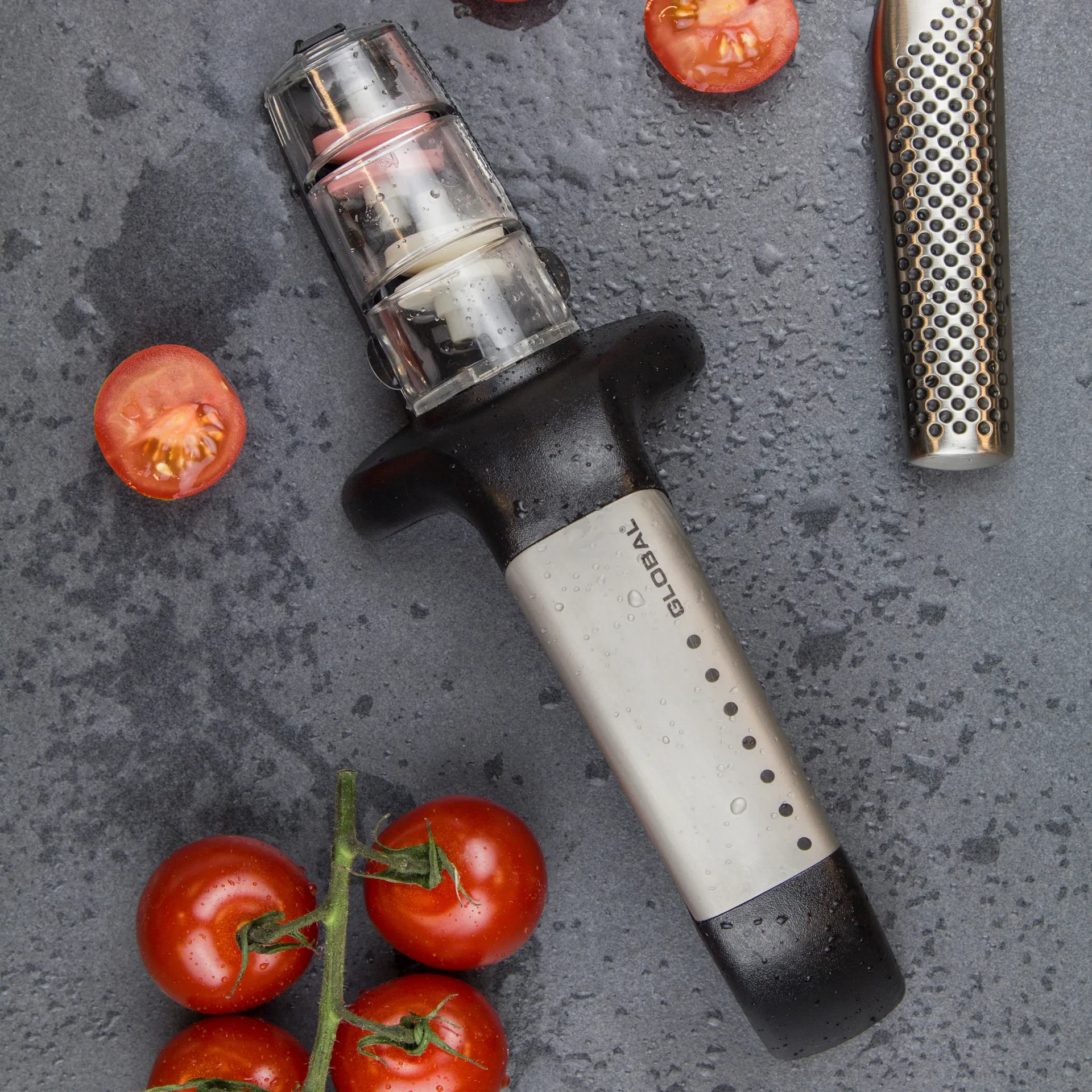 Global MinoSharp G-91/SB -veitsenteroitin, Musta Global