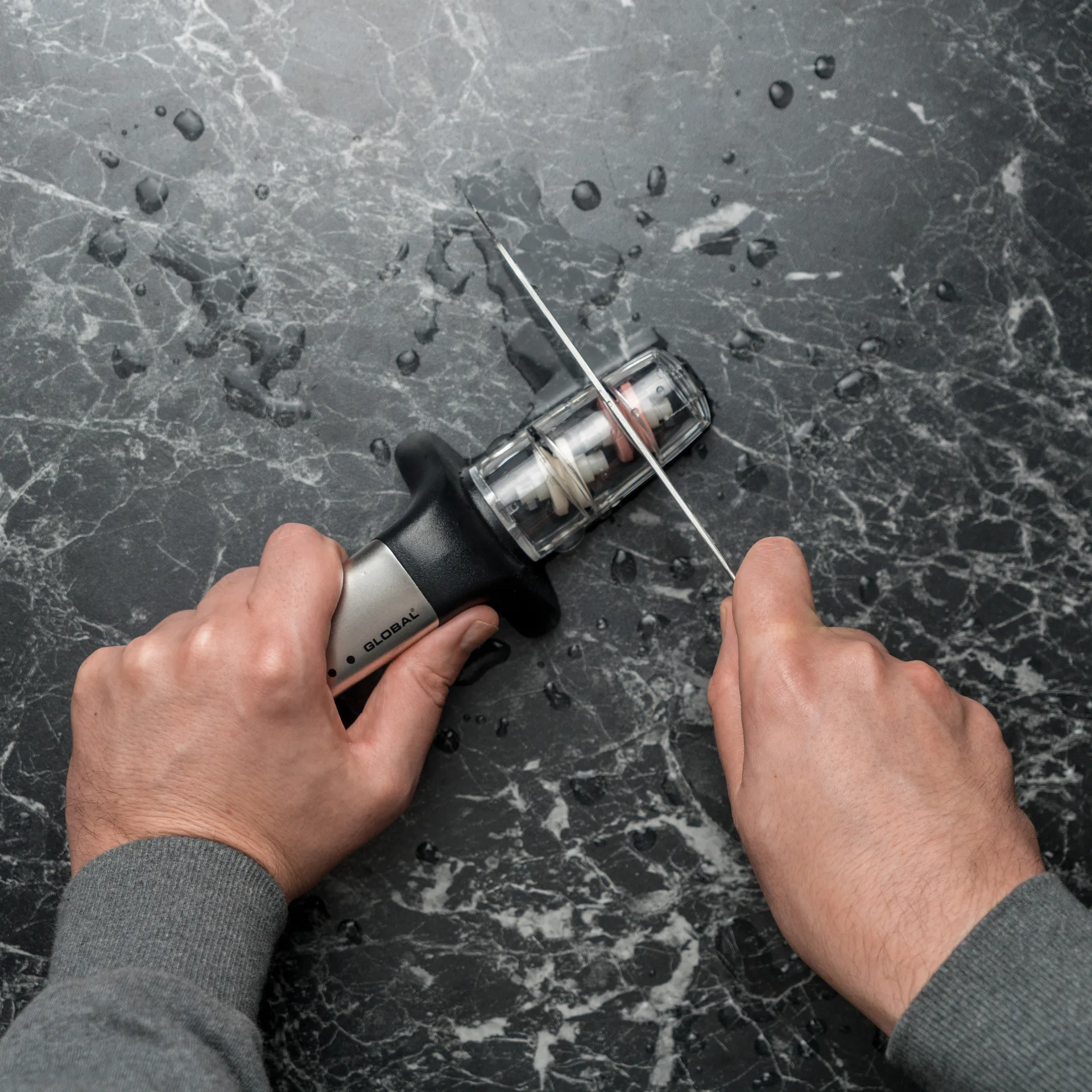 Global MinoSharp G-91/SB -veitsenteroitin, Musta Global