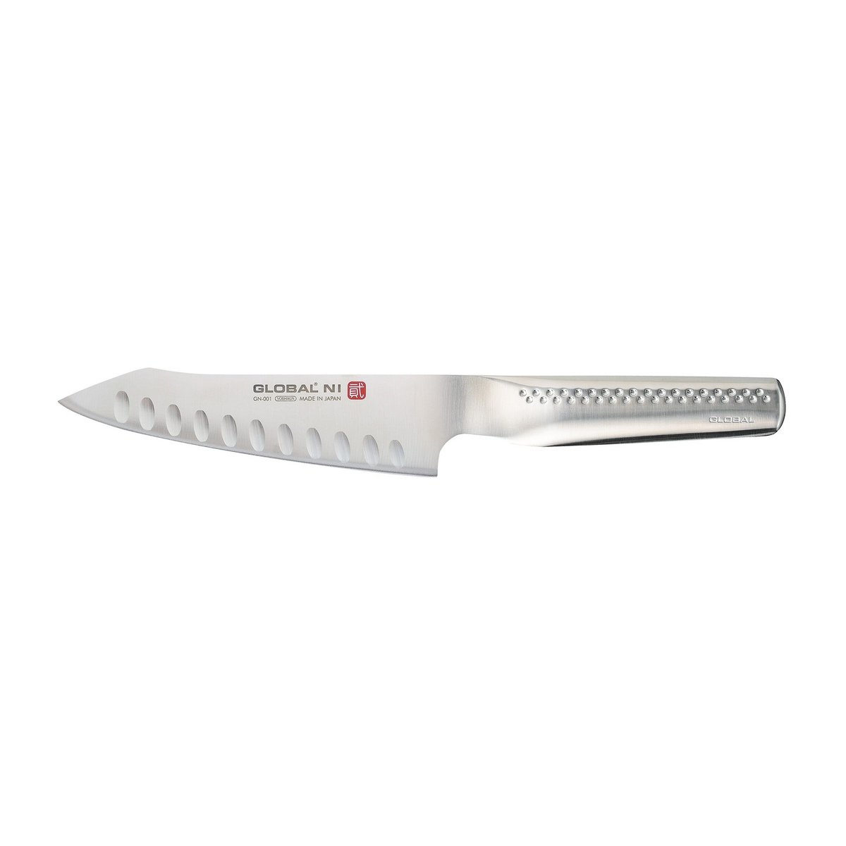 Global NI GN-001 Kokkiveitsi Oriental oliivihiottu ruostumaton teräs, 16 cm