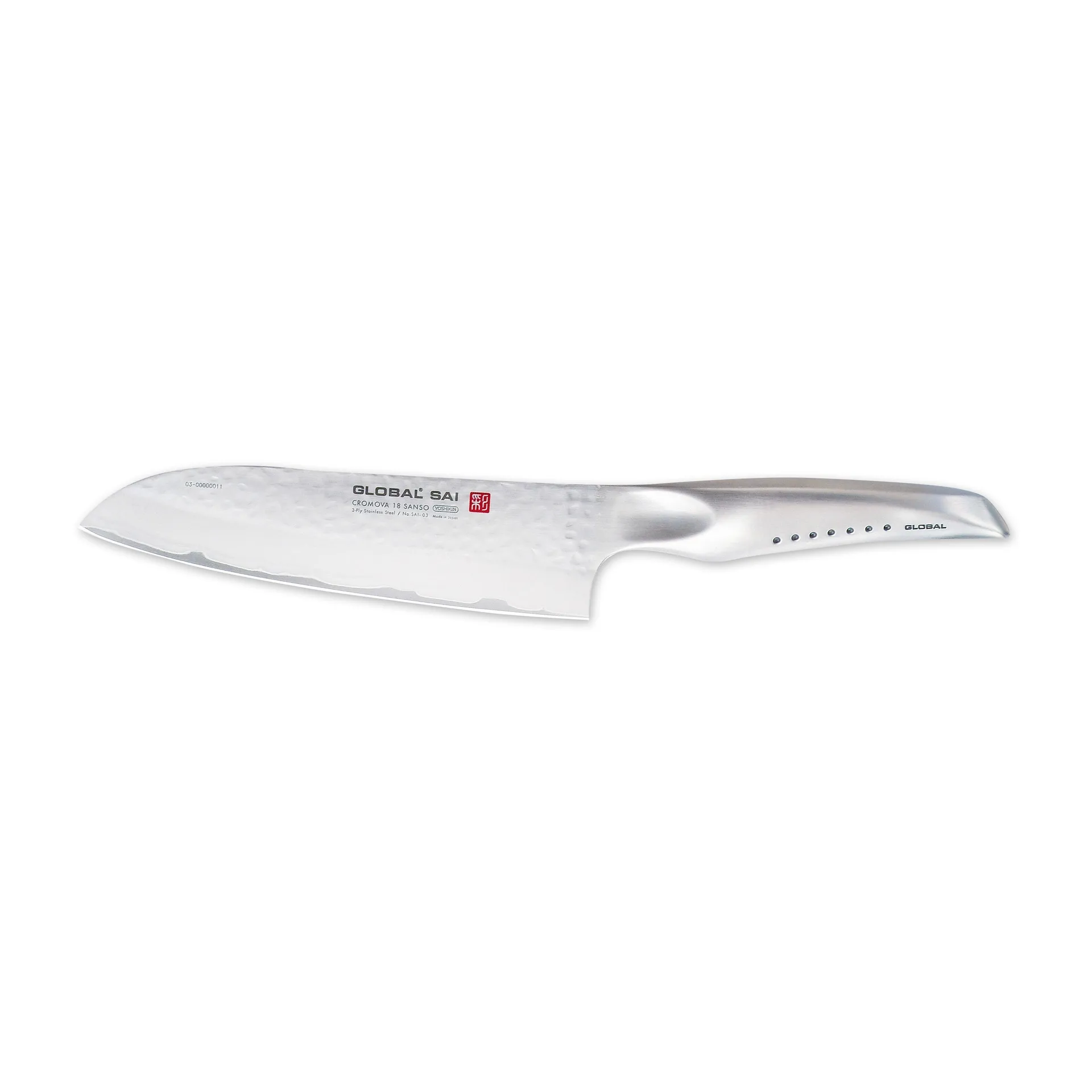 Global SAI-03 Santoku-veitsi 19 cm, ruostumaton teräs Global