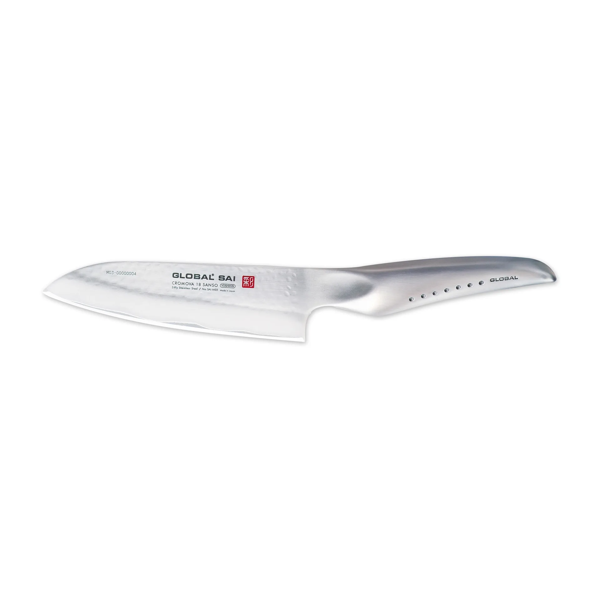 Global SAI-M03 Santoku-veitsi 13,5 cm, Ruostumaton teräs Global