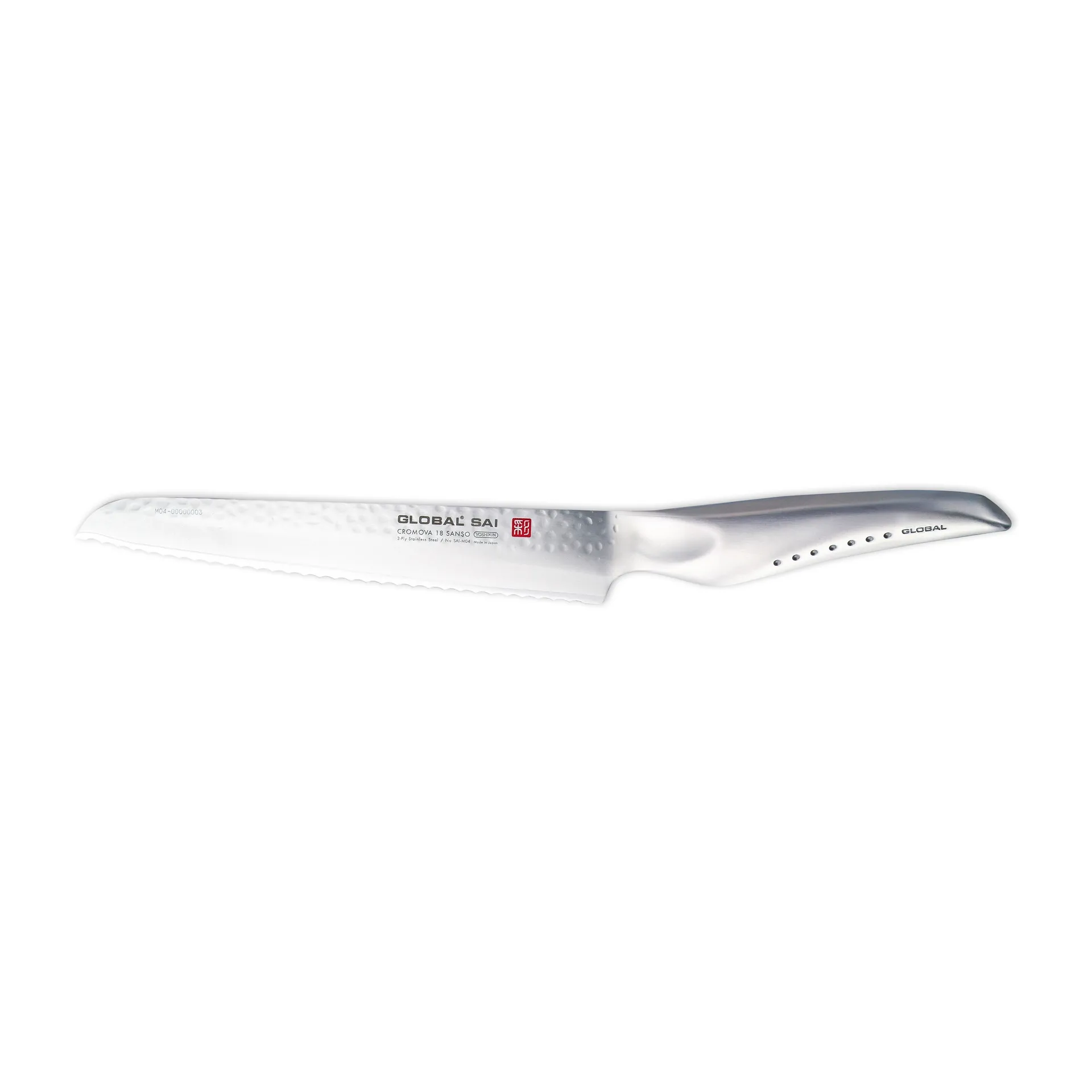 Global SAI-M04 Leipäveitsi 17 cm, ruostumaton teräs Global