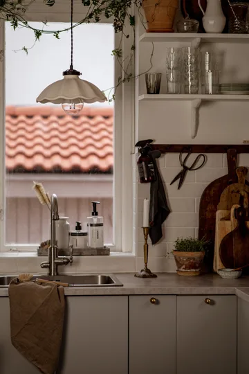 Alva riippuvalaisin Ø 30 cm - Valkoinen - Globen Lighting