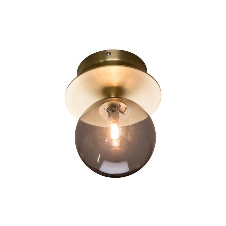 Art Deco IP44 -seinävalaisin - Savu/harjattu messinki - Globen Lighting