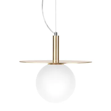 Art Deco kattovalaisin - Messinki-opaalilasi - Globen Lighting