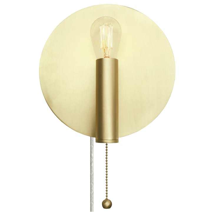 Art Deco seinävalaisin - harjattu messinki - Globen Lighting
