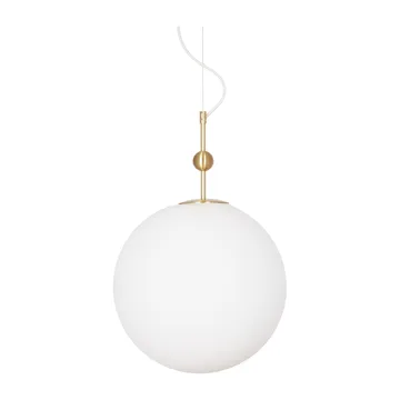 Astrid riippuvalaisin Ø 40 cm - Harjattu messinki-valkoinen - Globen Lighting