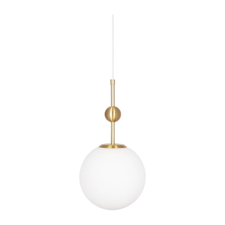 Astrid riippuvalaisin mini Ø 20 cm, Harjattu messinki-valkoinen Globen Lighting