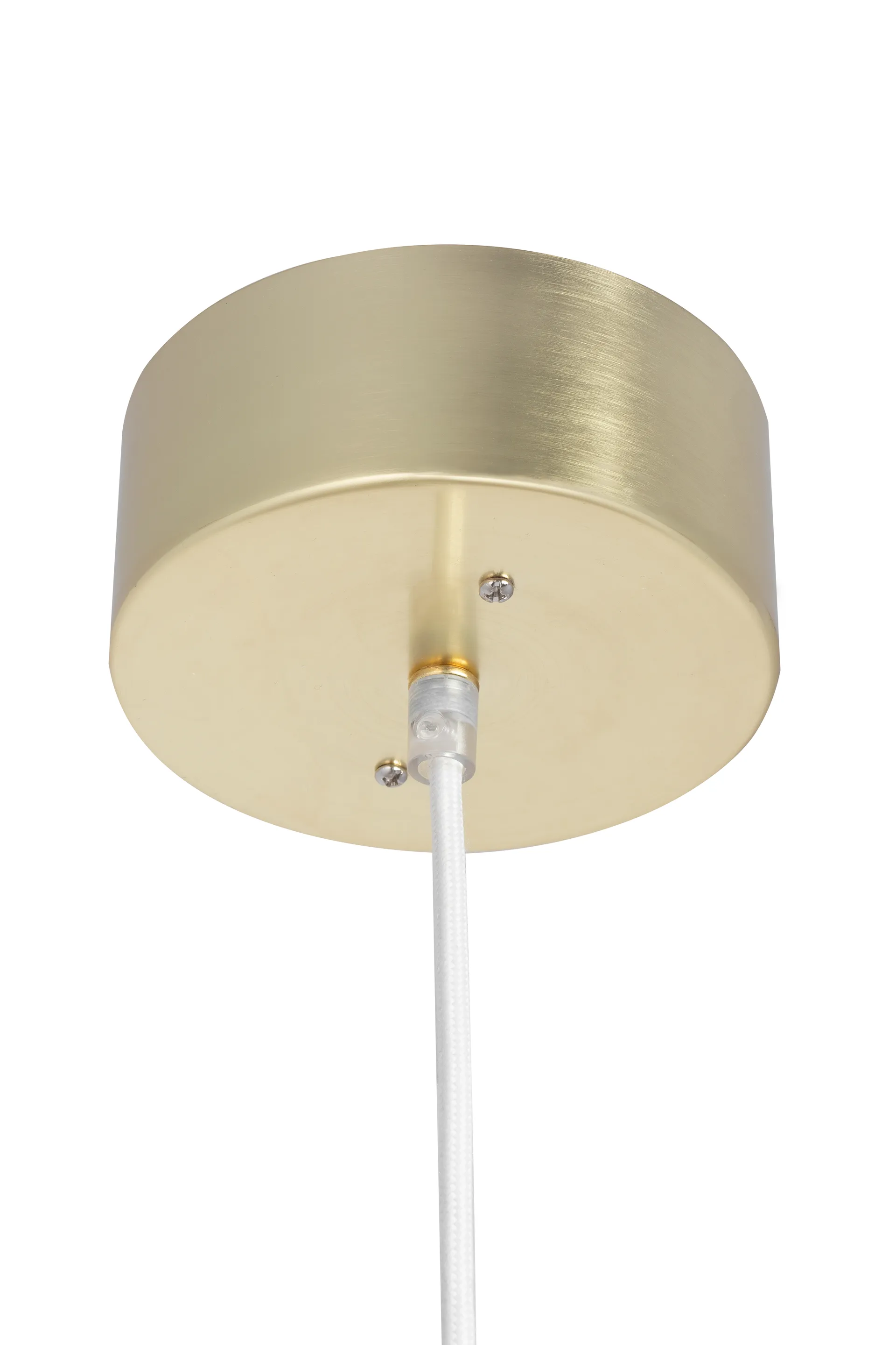 Astrid riippuvalaisin mini Ø 20 cm, Harjattu messinki-valkoinen Globen Lighting
