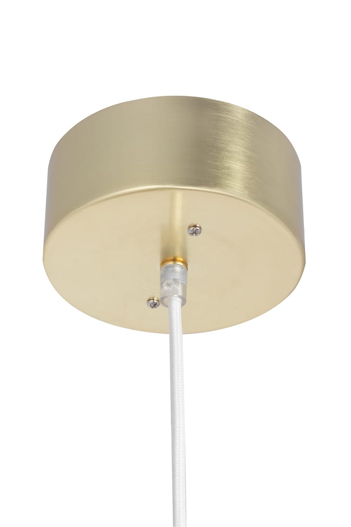 Astrid riippuvalaisin mini Ø 20 cm, Harjattu messinki-valkoinen Globen Lighting