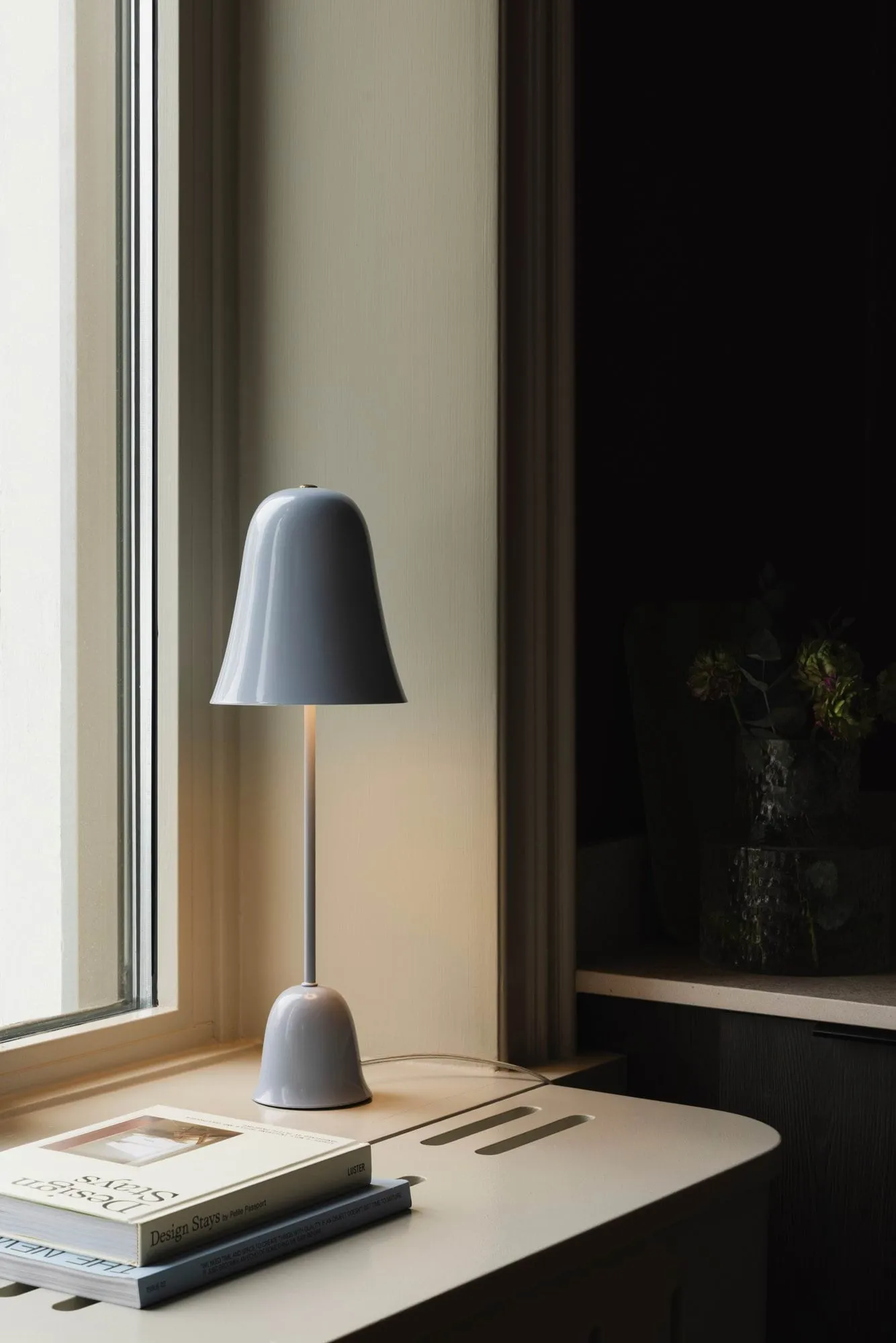 Blåklockan pöytälamppu, Harmaansininen (sininen), Ø16xK50 cm Globen Lighting