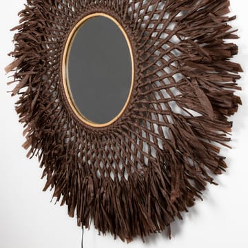Boho seinävalaisin peilillä Ø 90 cm - Ruskea - Globen Lighting